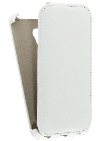Кожаный чехол для Alcatel POP 2 Premium 7044Y Armor Case (Белый)