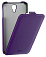 Кожаный чехол для Samsung Galaxy Note 3 Neo SM-N7505 Sipo Premium Leather Case - V-Series (Фиолетовый)