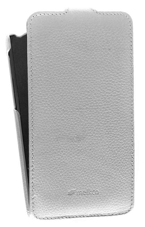    LG G Pro Lite Dual D686 Melkco Premium Leather Case - Jacka Type (White LC)