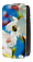 Кожаный чехол для Samsung Galaxy S4 (i9500) Armor Case - Book Type (Белый) (Дизайн 173)