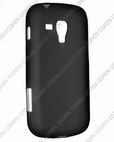 Чехол силиконовый для Samsung Galaxy S Duos (S7562) TPU (Матовый Черный)