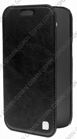 Кожаный чехол для Samsung Galaxy Win Duos (i8552) Hoco Crystal Leather Case (Черный)