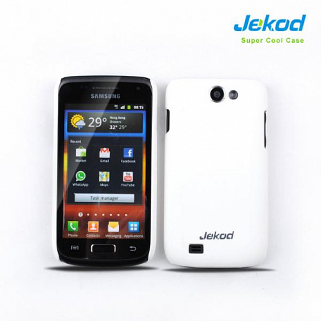 Чехол-накладка для Samsung Galaxy W (i8150) Jekod (Белый)