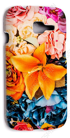 Кожаный чехол-накладка для Samsung S7262 Galaxy Star Plus Aksberry Slim Soft (Белый) (Дизайн 9)
