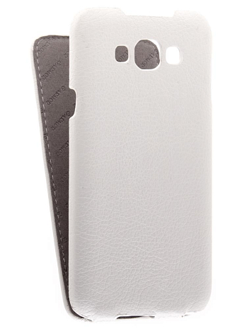 Кожаный чехол для Samsung Galaxy E7 SM-E700F Armor Case "Full" (Белый) (Дизайн 146)