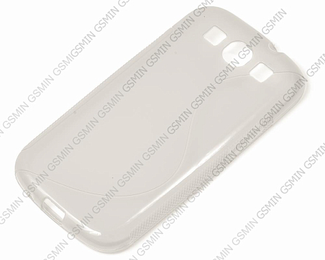 Чехол силиконовый для Samsung Galaxy S3 (i9300) S-Line TPU (Прозрачный)