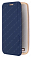 Кожаный чехол для Asus Zenfone 2 Laser ZE500KL Armor Case Book на магните (Синий)