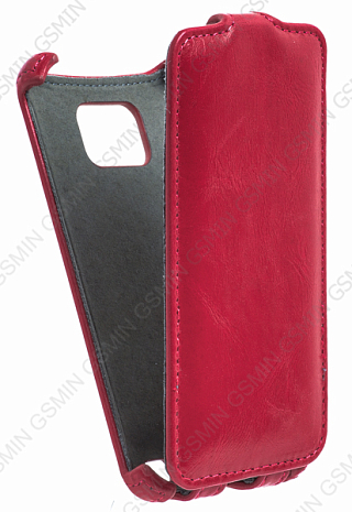 Кожаный чехол для Samsung Galaxy S2 Plus (i9105) Armor Case (Vintage Red)