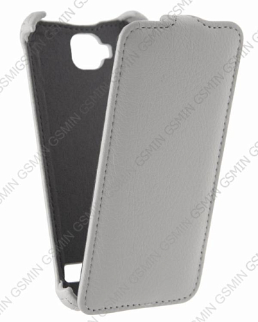 Кожаный чехол для Alcatel OT idol mini 6012X/6012D /dual sim Armor Flip Case (Белый)