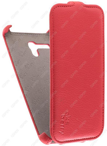 Кожаный чехол для Alcatel One Touch POP 3 5025D Aksberry Protective Flip Case (Красный)