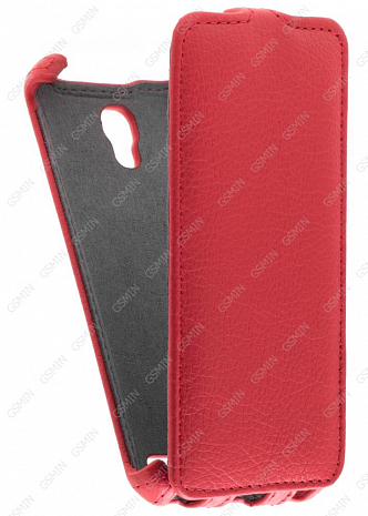 Кожаный чехол для Alcatel POP 2 5042X Armor Case (Красный)