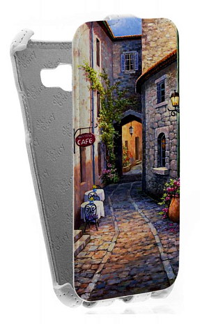 Кожаный чехол для Samsung Galaxy A5 (2017) Aksberry Protective Flip Case (Белый) (Дизайн 116)