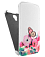 Кожаный чехол для Alcatel One Touch Scribe HD / 8008D Armor Case (Белый) (Дизайн 7/7)