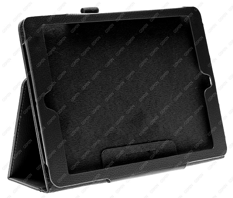 Кожаный чехол подставка для iPad Air (Черный)