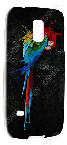 Чехол силиконовый для Samsung Galaxy S5 mini TPU (Прозрачный) (Дизайн 152)