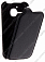 Кожаный чехол для Alcatel One Touch M'Pop / 5020D Aksberry Protective Flip Case (Черный)