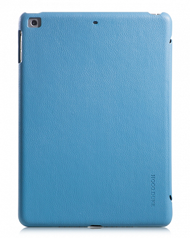 Кожаный чехол для iPad Air Hoco Leather case Duke Series (Голубой)
