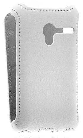 Кожаный чехол для Alcatel PIXI 3(4) 4013D Aksberry Protective Flip Case (Белый)