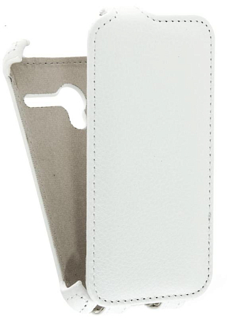 Кожаный чехол для Alcatel PIXI 3(4) 4013D Armor Case (Белый)