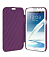 Кожаный чехол для Samsung Galaxy Note 2 (N7100) Melkco Premium Leather Case - Face Cover Book Type (Purple LC) Ver.2