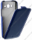 Кожаный чехол для Samsung Galaxy Grand 2 (G7102) Sipo Premium Leather Case - V-Series (Синий)