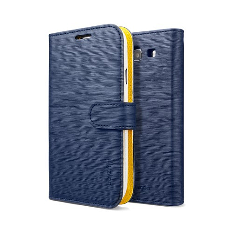 Кожаный чехол для Samsung Galaxy S3 (i9300) SGP Leather Case illusion (Lemon Indigo)