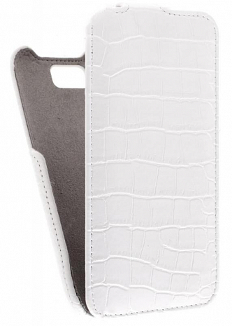 Кожаный чехол для Samsung Galaxy Note 2 (N7100) Armor Case Crocodile (Белый)