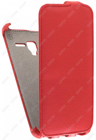 Кожаный чехол для Alcatel One Touch POP 3 5065D Armor Case (Красный)