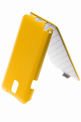 Кожаный чехол для Samsung Galaxy Note 3 (N9005) Armor Case "Full" (Желтый)