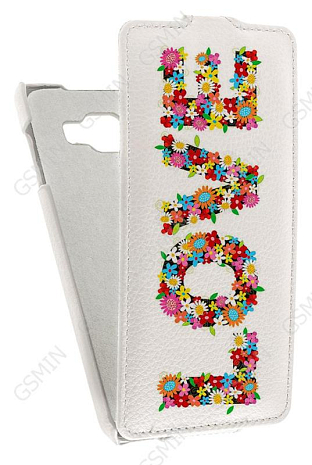 Кожаный чехол для Samsung Galaxy A7 (2016) Art Case (Белый) (Дизайн 14/14)