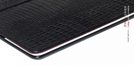 Чехол Borofone Business Series Crocodile для iPad 2 / iPad 3  (Черный)