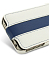    Apple iPhone 4/4S Melkco Leather Case - Jacka Type Limited Edition (White/Blue LC)
