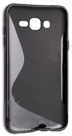Чехол силиконовый для Samsung Galaxy J7 S-Line TPU (Черный)