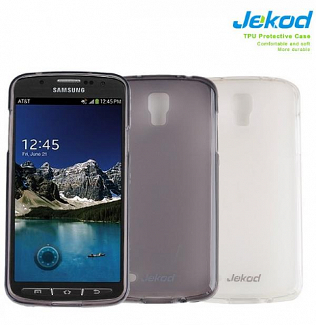 Чехол силиконовый для Samsung Galaxy S4 Active (i9295) Jekod (Черный)