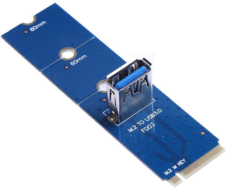   GSMIN DP20 NGFF M.2 - USB 3.0  PCI-E , 3  ()