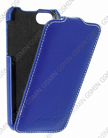    Apple iPhone 5C Melkco Premium Leather Case - Jacka Type (Dark Blue LC)
