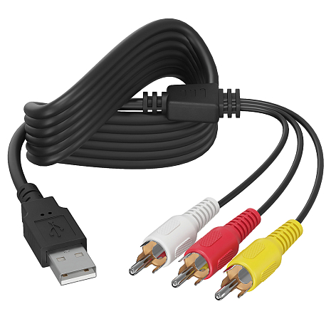 - GSMIN A86 USB (M) - 3 x RCA  (M) AV-  HDD- (1.5 ) ()