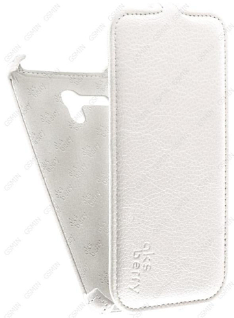 Кожаный чехол для Alcatel One Touch POP 3 5025D Aksberry Protective Flip Case (Белый)