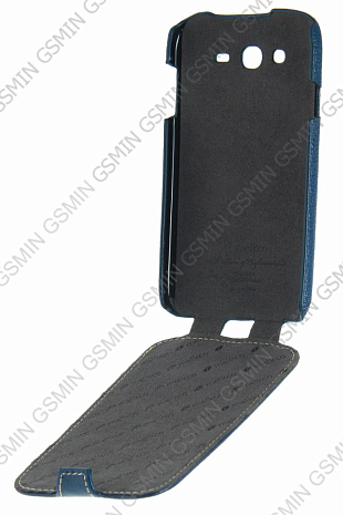    Samsung Galaxy Grand (i9082) Melkco Premium Leather Case - Jacka Type (Dark Blue LC)