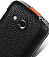    HTC Desire C / Golf Melkco Premium Leather Case - Special Edition Jacka Type (Black/Orange LC)