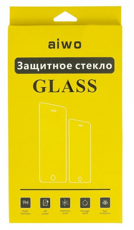 Противоударное защитное стекло для Meizu M6 Note Aiwo с рамкой (Черный)
