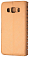 Кожаный чехол для Samsung Galaxy J5 (2016) SM-J510FN на магните (Золотой)