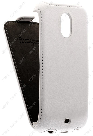 Кожаный чехол для Samsung Galaxy Nexus (i9250) Redberry Stylish Leather Case (Белый) (Дизайн 147)