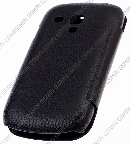 Кожаный чехол для Samsung Galaxy S3 Mini (i8190) Sipo Premium Leather Case "Book Type" - H-Series (Черный)