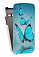 Кожаный чехол для Samsung Galaxy Core LTE (G386F) Armor Case "Full" (Белый) (Дизайн 4/4)