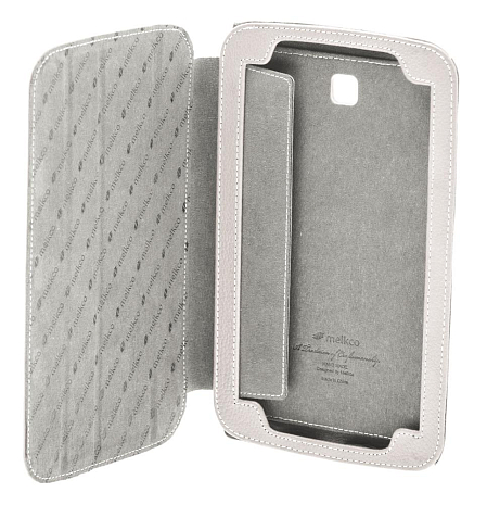    Samsung Galaxy Tab 3 7.0 Melkco Premium Leather Case - Slimme Cover Type (White LC) Ver.6