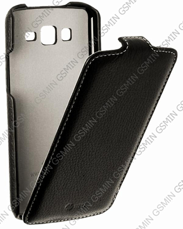 Кожаный чехол для Samsung Galaxy Grand 2 (G7102) Sipo Premium Leather Case - V-Series (Черный)