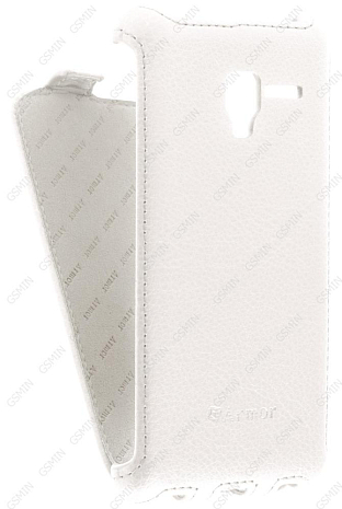 Кожаный чехол для Alcatel One Touch POP 3 5065D Armor Case (Белый) (Дизайн 177)