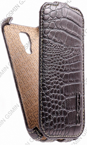 Кожаный чехол для Samsung Galaxy S4 Mini (i9190) EXZO (Бронзовый)