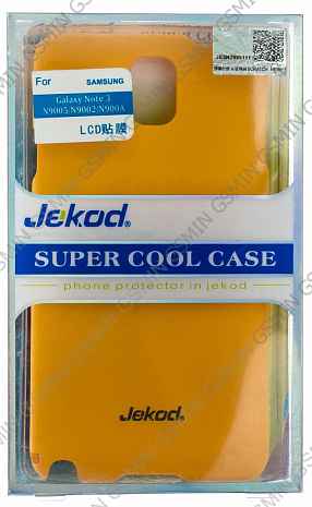 Чехол-накладка для Samsung Galaxy Note 3 (N9005) Jekod (Желтый)